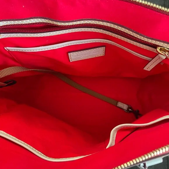 Dooney & Bourke Light Grey Gray Florentine Dome Satchel - Picture 8 of 13